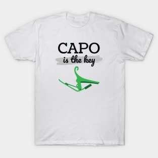 Capo is the Key Green Capo Light Theme T-Shirt